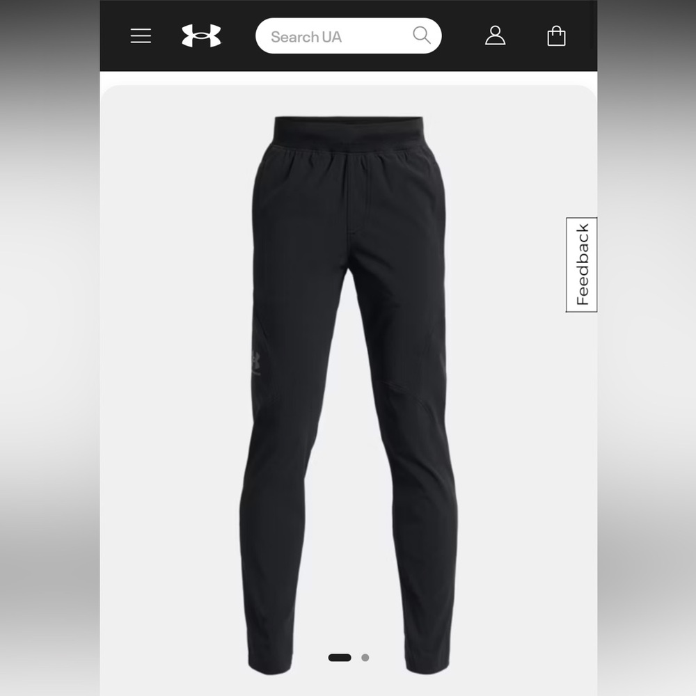 Boys' UA Unstoppable Tapered Pants. YMD.